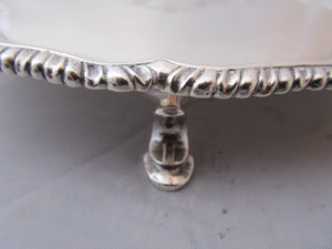 Sterling Silver Card Tray Antique Georgian London 1765