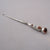 Sterling Silver Handled Citrine And Agate Button Hook Antique Victorian Birmingham 1899