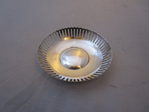 Sterling Silver Pierced Dish Vintage Mid Century Birmingham 1939