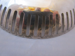 Sterling Silver Pierced Dish Vintage Mid Century Birmingham 1939