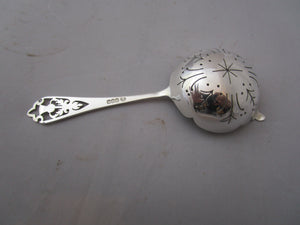 Sterling Silver Tea Strainer Vintage Edinburgh 1973