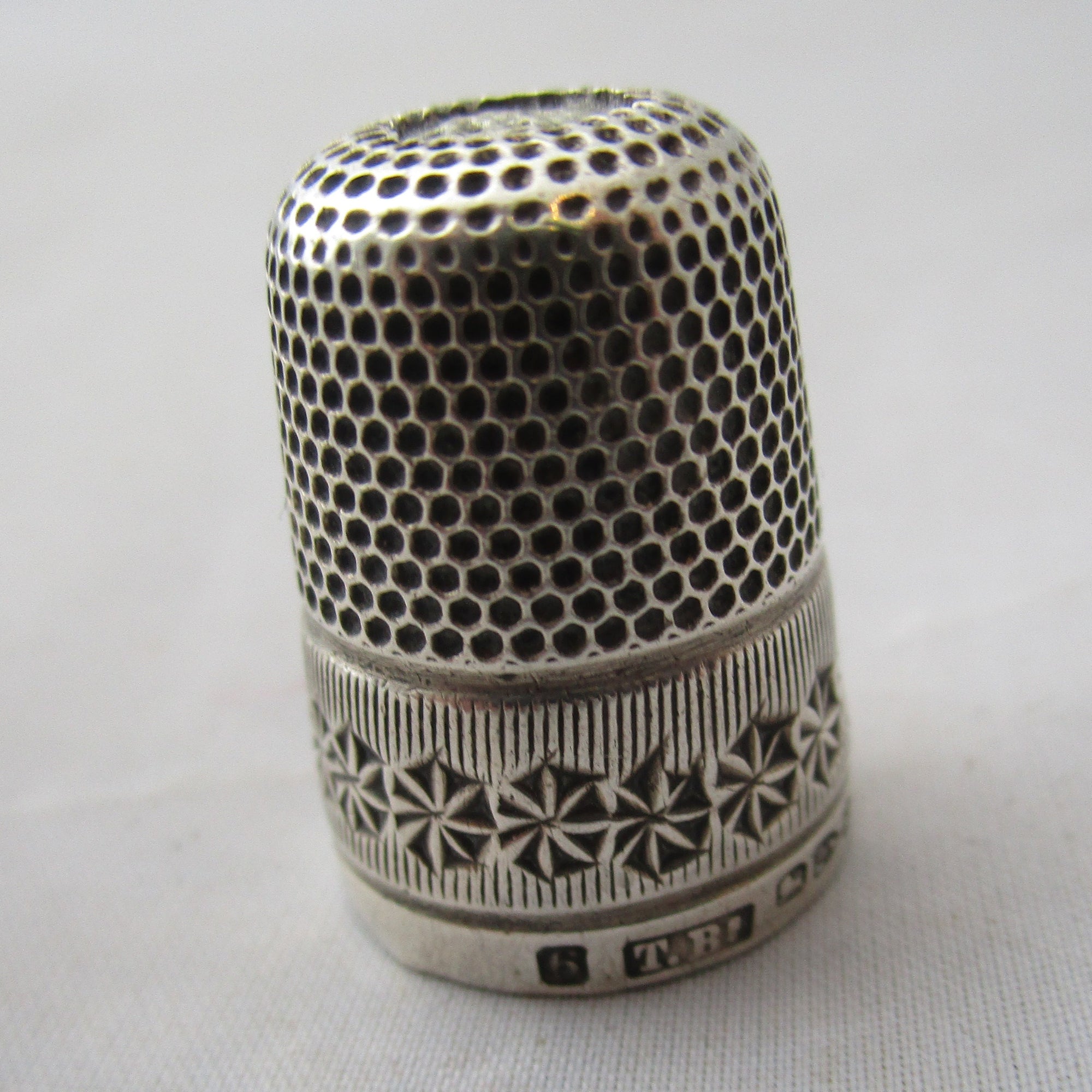 Sterling Silver Thimble Antique Victorian Chester 1894.