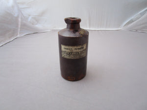 Stoneware Doulton Lambeth Chemist Bottle Antique Victorian c1900