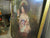 Large English Oil Painting of a Mother and Children In Country Garden Antique Georgian c1820