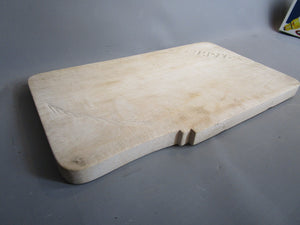 Sycamore Carved Bread Board Antique Victorian c1900