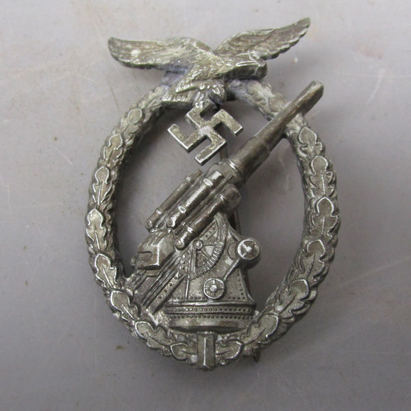 Third Reich Anti Aircraft Flak Battle Badge Vintage Wwii - Top Banana 