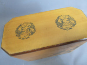 Treen Fortnum And Mason Tea Caddy Vintage c1970