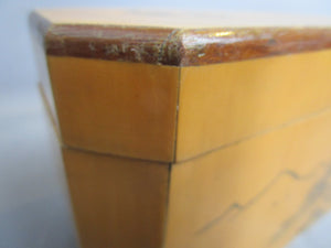 Treen Fortnum And Mason Tea Caddy Vintage c1970