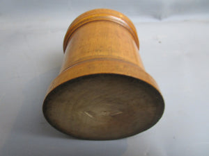 Turned Wood Treen Spice Or Tobacco Jar Antique Victorian c1880