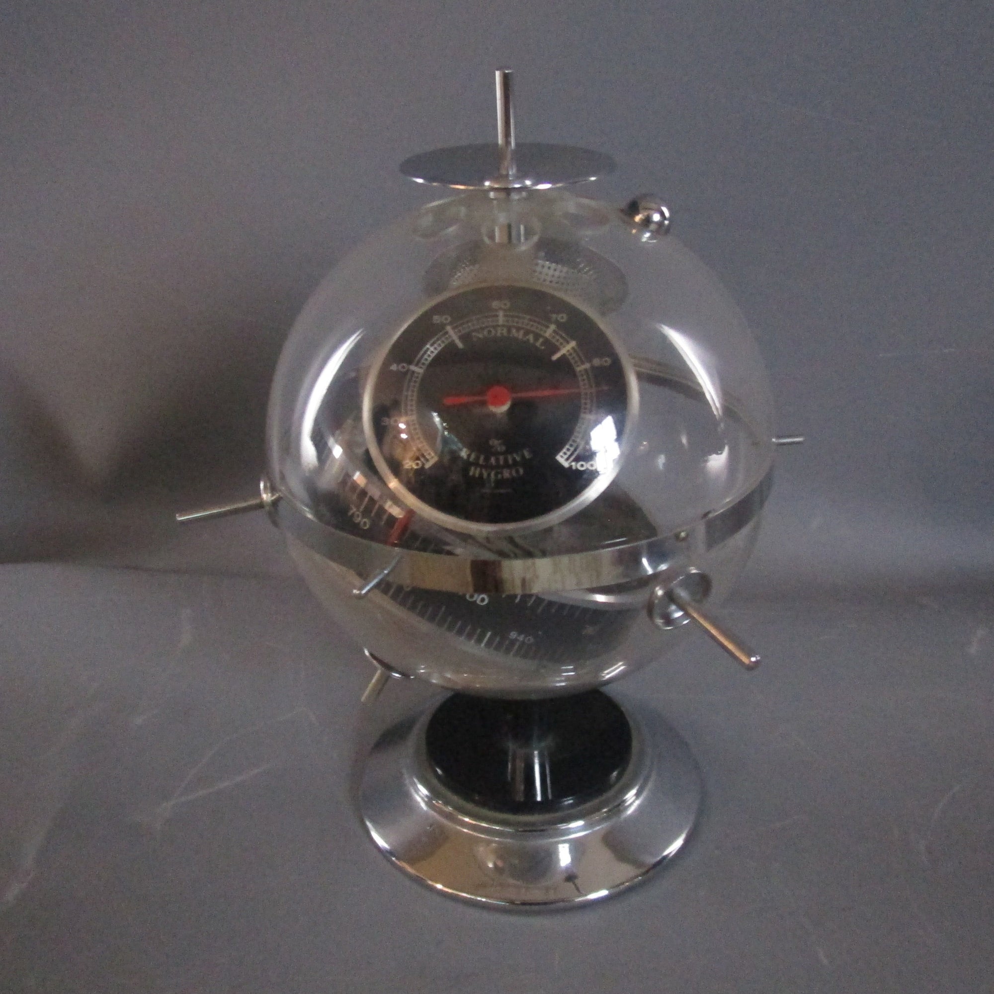 West German Sputnik Space Age Desktop Barometer Vintage Mid Century c1950