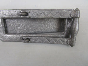 Wrought Iron Door Plate Letter Box Door Knocker Antique Arts And Crafts c1890