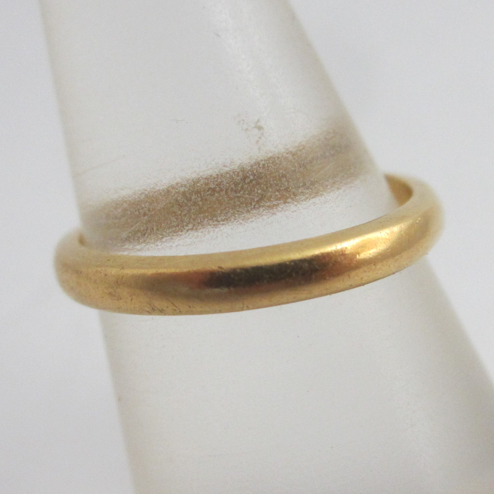 English 22k Gold Wedding Band Marriage Ring Antique Edwardian 1913 Size UK J+