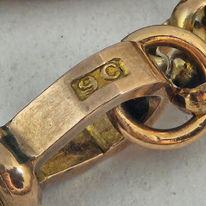 Long 9k Gold Chain Necklace 80.5 cm / 31.6" Antique Victorian c1880