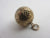 Chased 9k Gold Ball Sphere Charm, Fob or Pendant Antique Victorian c1880