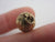 Chased 9k Gold Ball Sphere Charm, Fob or Pendant Antique Victorian c1880