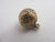 Chased 9k Gold Ball Sphere Charm, Fob or Pendant Antique Victorian c1880