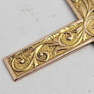 Cross Pendant in 9k Gold Antique Edwardian c1910