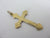 9k Gold Cross or Pendant Antique Victorian c1890