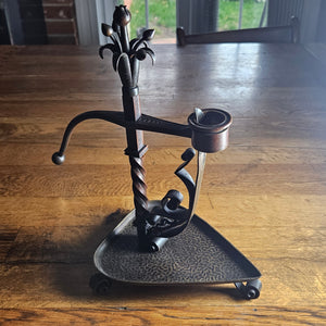Bronze Arts & Crafts Chamber Stick Antique c1910