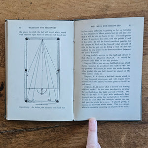 Cloth Bound "Billiards for Beginners" by John Roberts Book Antique Edwardian c1910