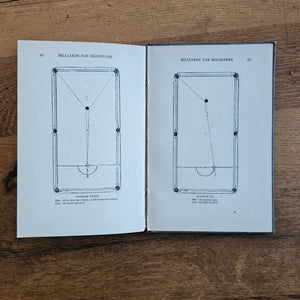 Cloth Bound "Billiards for Beginners" by John Roberts Book Antique Edwardian c1910