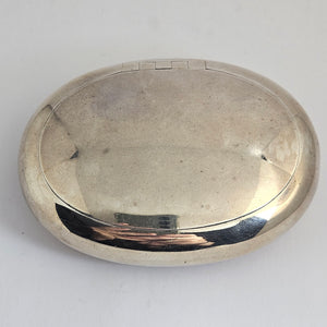 English Sterling Silver Chester Assay Tobacco or Snuff Box Antique Edwardian 1909