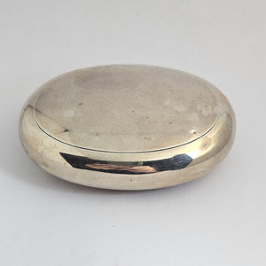 English Sterling Silver Chester Assay Tobacco or Snuff Box Antique Edwardian 1909