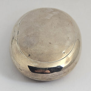English Sterling Silver Chester Assay Tobacco or Snuff Box Antique Edwardian 1909