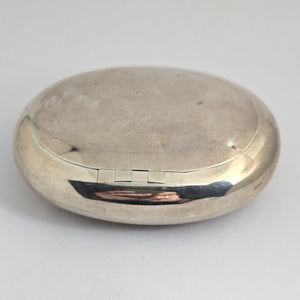 English Sterling Silver Chester Assay Tobacco or Snuff Box Antique Edwardian 1909