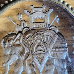 Elephant Reverse Intaglio Chinese Qing Dynasty Victorian c1890