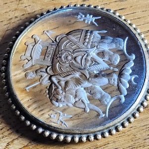 Elephant Reverse Intaglio Chinese Qing Dynasty Victorian c1890