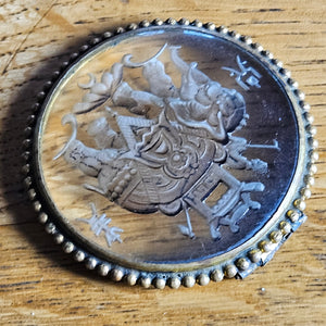Elephant Reverse Intaglio Chinese Qing Dynasty Victorian c1890