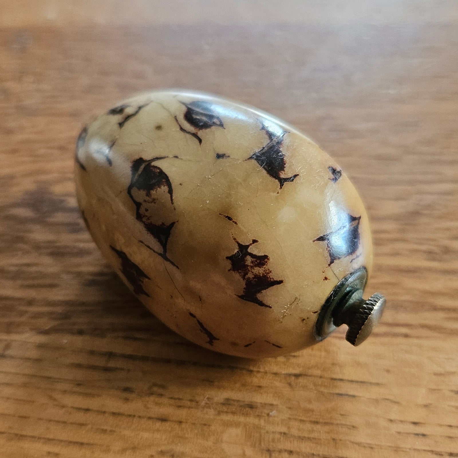 Chinese Tagua Nut Scent Bottle Antique