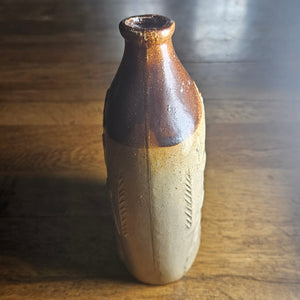 "The Colliers Inn" 19th Century Stoneware Pottery Flask or Bottle Antique Georgian