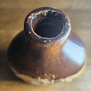 "The Colliers Inn" 19th Century Stoneware Pottery Flask or Bottle Antique Georgian