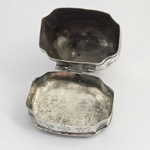 Dutch Sterling Silver Spices or Nutmeg Box Antique Georgian