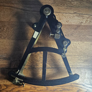 Early 19th Century Spencer Browning & Rust of London Ebony & Brass Octant Antique