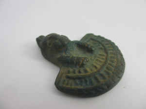 Antique Bronze Egyptian Pharaoh Amulet