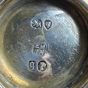 English Sterling Silver Christening Cup Mug Tankard by Mappin Brothers Antique Victorian