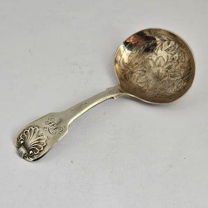English Sterling Silver Caddy Spoon by George Wintle Antique Georgian 1825