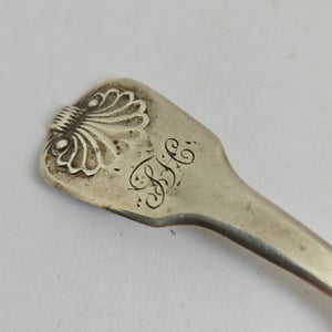 English Sterling Silver Caddy Spoon by George Wintle Antique Georgian 1825