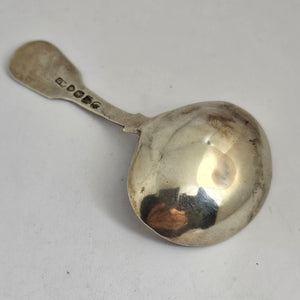 English Sterling Silver Caddy Spoon by George Wintle Antique Georgian 1825
