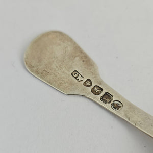 English Sterling Silver Caddy Spoon by George Wintle Antique Georgian 1825