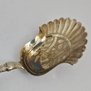 English Sterling Silver Caddy Spoon by John Thornton Antique Georgian 1790