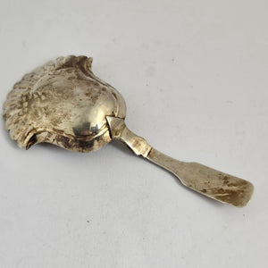 English Sterling Silver Caddy Spoon by John Thornton Antique Georgian 1790