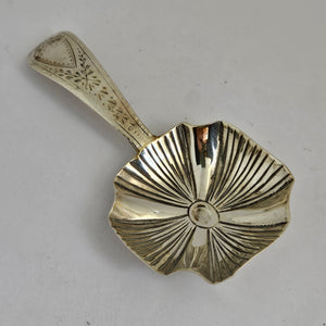 English Sterling Silver Caddy Spoon by William Edwards Antique Georgian 1800
