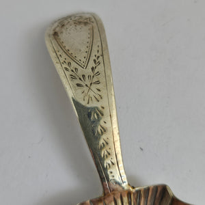 English Sterling Silver Caddy Spoon by William Edwards Antique Georgian 1800