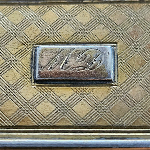 English Sterling Silver Gilt Vinaigrette Box by William Sampson Antique Georgian 1835