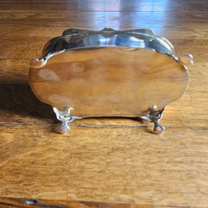 English Sterling Silver Jewellery Trinket Box by Matthew John Jessop Antique Edwardian
