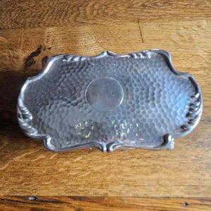 English Sterling Silver Jewellery Trinket Box by Matthew John Jessop Antique Edwardian